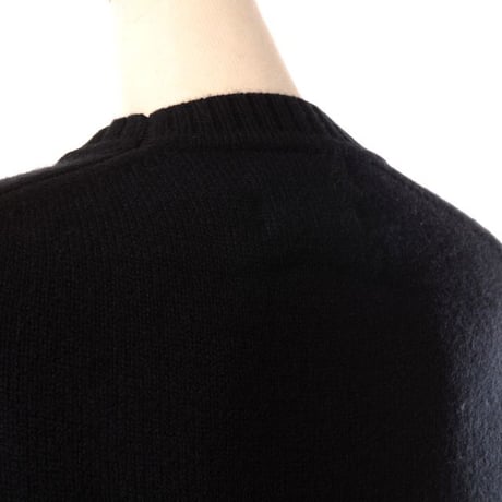 エクストリームカシミヤ extreme cashmere x 丸襟長袖セーター カシミア ブラック
