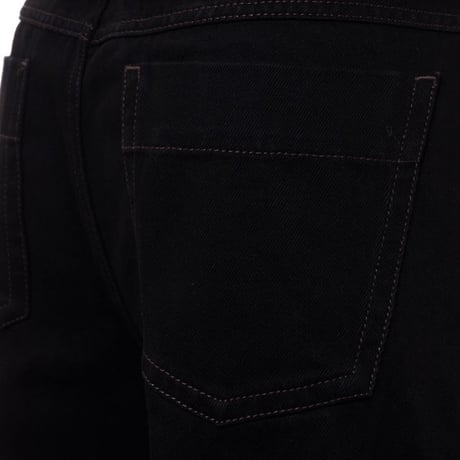 ルメール LEMAIRE ハイウエストジーンズ コットン ブラック