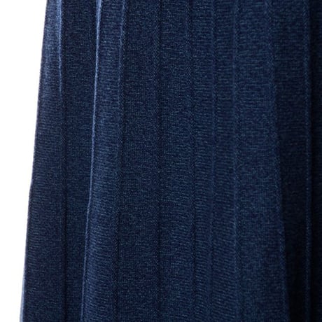 インポートブランド import brand HAWICO Scotland（ホイコ スコットランド）フレアースカート カシミア ネイビー