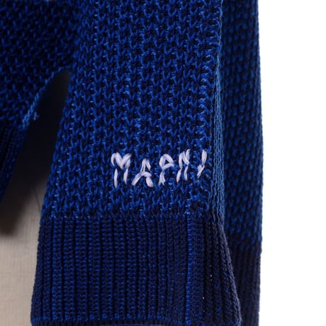 マルニ Marni ラウンドネックセーター コットン ブルーミックス