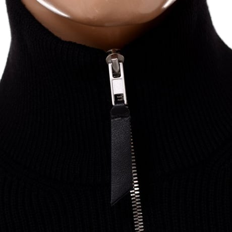 メゾン マルジェラ Maison Margiela ジップアップカーディガン ニット ブラック