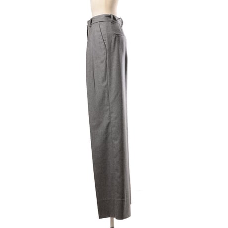 インポートブランド import brand マーロ malo タック使いストレートパンツ ウールストレッチ グレー