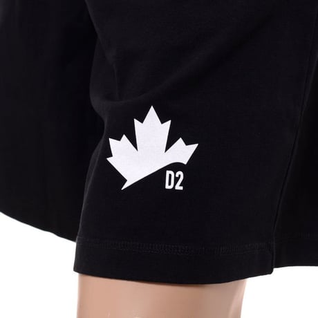 ディースクエアード Dsquared2 ショートパンツ コットン ブラック