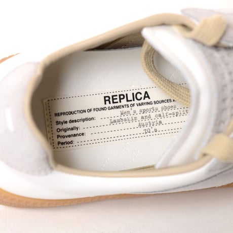 メゾン マルジェラ Maison Margiela レプリカスニーカー 牛革 ホワイト 正規取扱