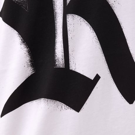 ラフシモンズ RAF SIMONS Big fit T-shirts with R print on front コットン ホワイト
