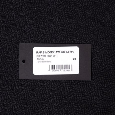 ラフシモンズ RAF SIMONS フレアージーンズ コットン デニム