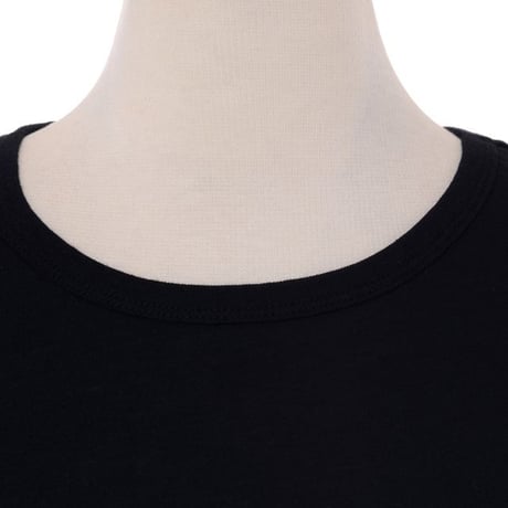 アンドゥムルメステール ann demeulemeester ムーンプリントタンクトップ コットンジャージー ブラックプリント