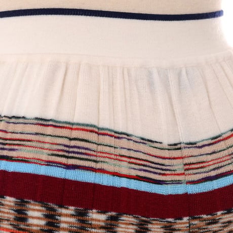 ミッソーニ Missoni ニットパンツ 羊毛など ホワイトミックス