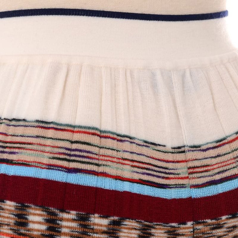 ミッソーニ Missoni ニットパンツ 羊毛など ホワイトミックス | YOKOAUNTY