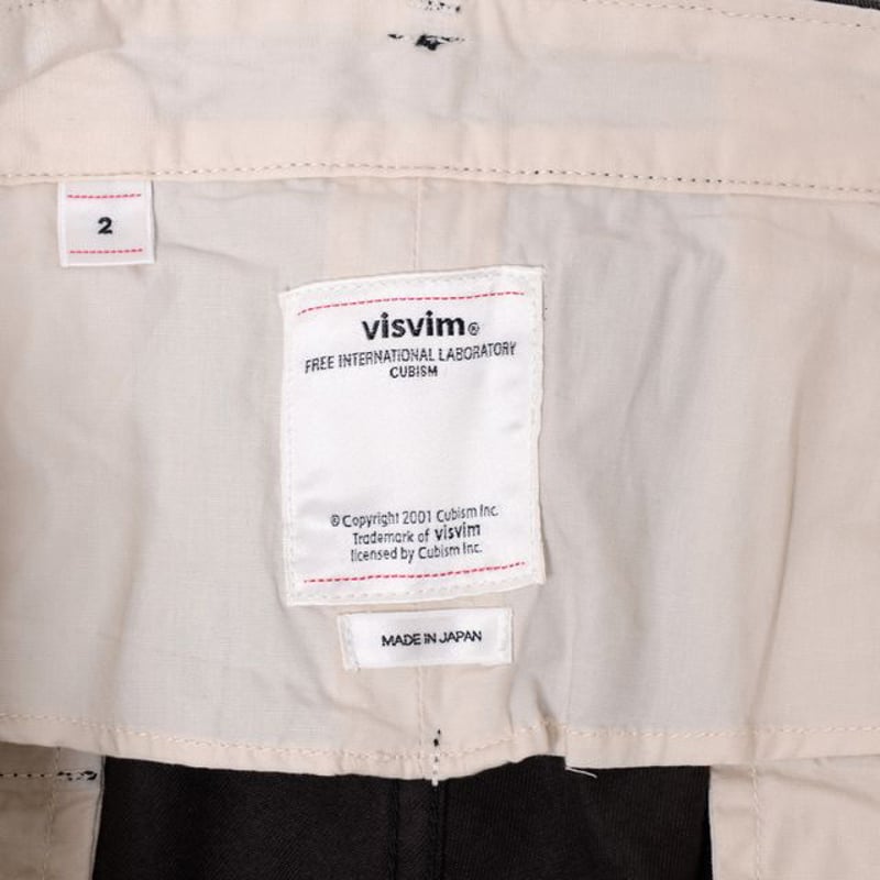 ビズビム visvim チノパンツ コットン ブラック | YOKOAUNTY