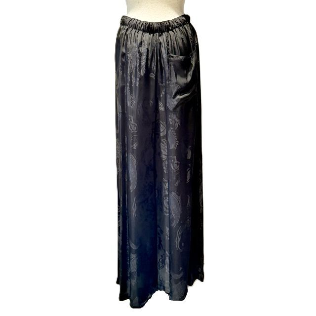 アンドゥムルメステール ann demeulemeester ジャガードパンツ サテン