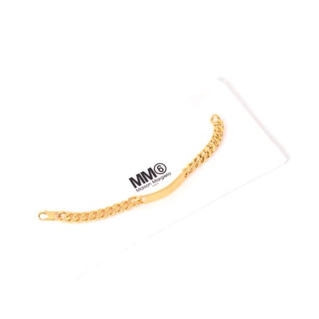 エムエムシックス メゾンマルジェラ MM6 MAISON MARGIELA チェーンバングル ブレス ゴールド