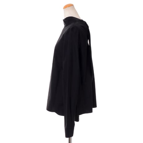 マルニ Marni 背中リボンハイネックブラウス コットン ブラック