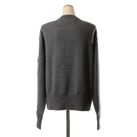 エクストリームカシミヤ extreme cashmere x n436 luca丸襟厚手カーディガン カシミアなど グレー
