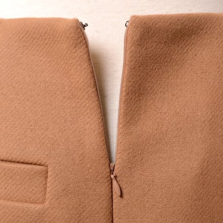 テラ TELA ペンシルスカート ウールカシミア キャメル