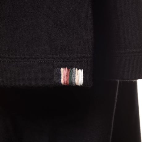 エクストリームカシミヤ extreme cashmere x オーバーフィット丸襟半袖カットソー コットンカシミア ブラック