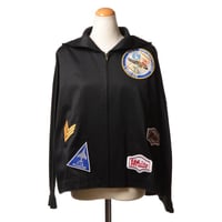 ジェイクベルフォート JAKE BELFORT ハートパッチ付きフード付きブルゾン コットン ブラック