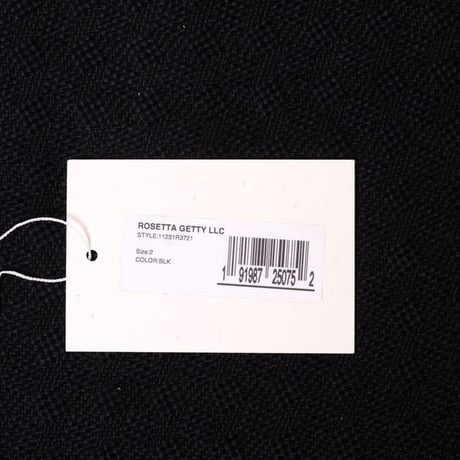 ロゼッタゲッティ ROSETTA GETTY ボウタイブラウス シルクサテン ブラック