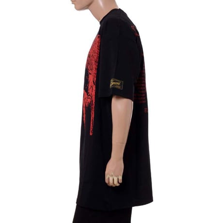 ラフシモンズ RAF SIMONS Oversized T-shirt Solemn-X コットン ブラック
