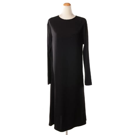 マルニ Marni 長袖ステッチ入りワンピース ジャージー ブラック