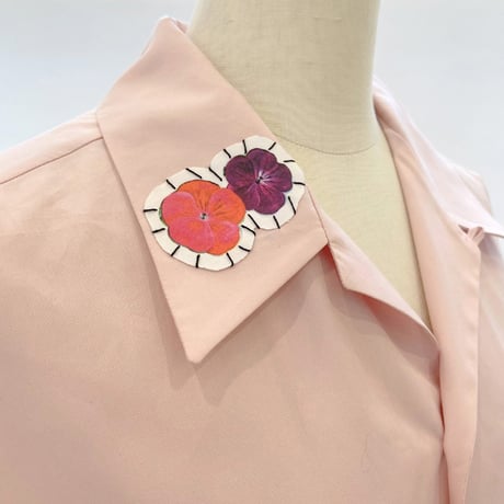 マルニ Marni 襟付きショート丈ブラウス コットン ライトピンク