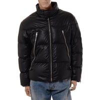エムエムシックス メゾンマルジェラ MM6 MAISON MARGIELA ダウンジャケット 合成皮革 ブラック 正規取扱