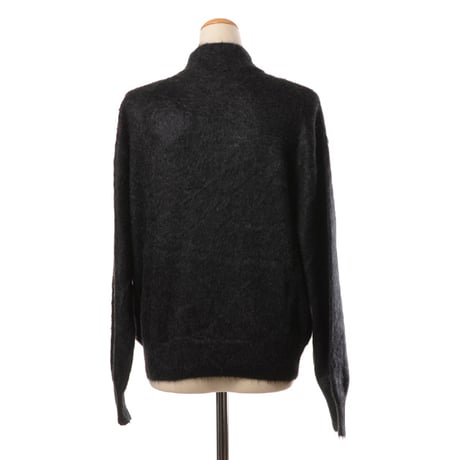 ブルネロクチネリ Brunello Cucinelli ショート丈ハイネックセーター モヘアなど ブラック