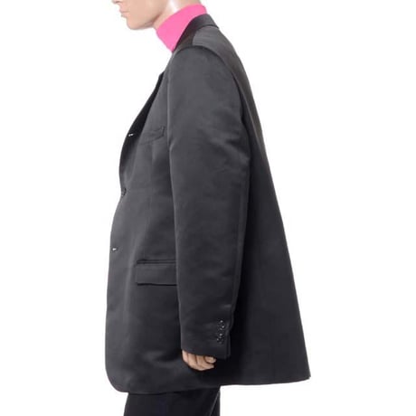 ラフシモンズ RAF SIMONS ビッグフィットブレザージャケット ヴァージンウール ブラック