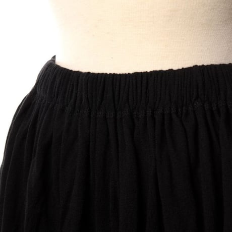 エクストリームカシミヤ extreme cashmere x manyshortロング丈スカート コットンカシミヤ ブラック