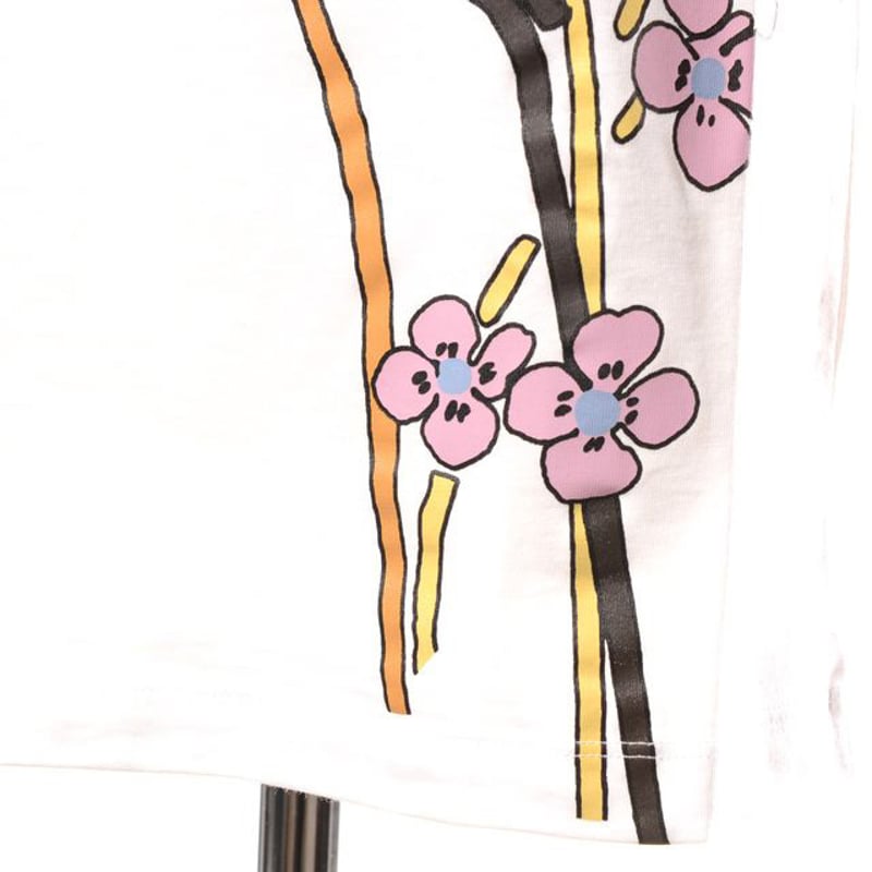 マルニ Marni フラワープリントTシャツ コットン ホワイト | YOKOAUNTY