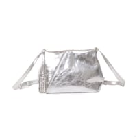 エムエムシックス メゾンマルジェラ MM6 MAISON MARGIELA ジャパニーズフォルデッドショルダーバッグ 牛革 シルバー