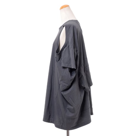 メゾン マルジェラ Maison Margiela ダブルスプライドカットソー コットンジャージー ダークグレー