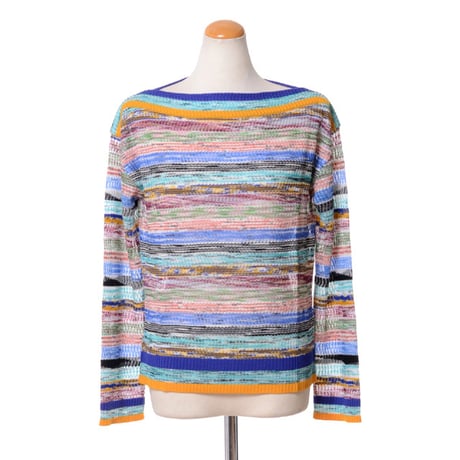 ミッソーニ Missoni ボートネックセーター レーヨン羊毛 ミックス