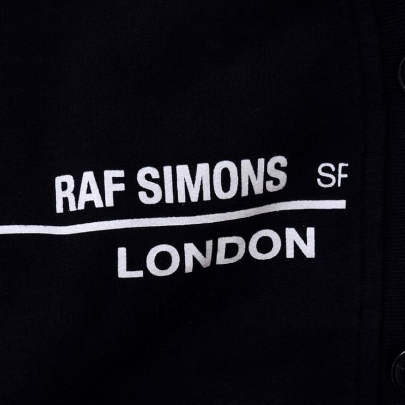 ラフシモンズ RAF SIMONS Tour cardigan カーディガン コットン ブラッ...