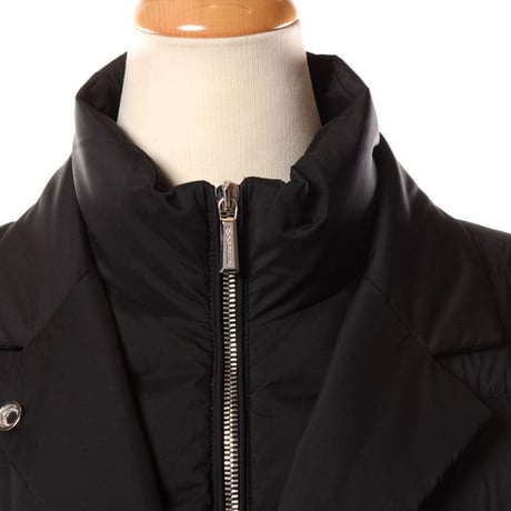 インポートブランド import brand MooRER ムーレー ベルト付きミディ丈コート ダウンフェザー ブラック