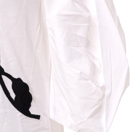 アーデム ERDEM アップリケＴシャツ コットン ホワイトブラック