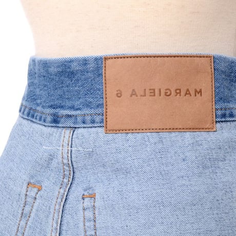 エムエムシックス メゾンマルジェラ MM6 MAISON MARGIELA インサイドアウトストレートジーンズ コットン デニム