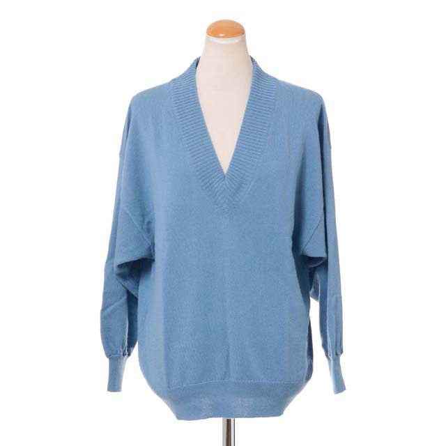 Pringle of Scotland プリングル　カシミア　ニット プリングル PRINGLE OF SCOTLAND Vネックセーター カシミア スモーク