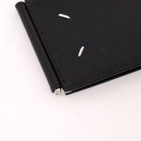 メゾン マルジェラ Maison Margiela マネークリップ 財布 エンボスレザー ブラック 正規取扱
