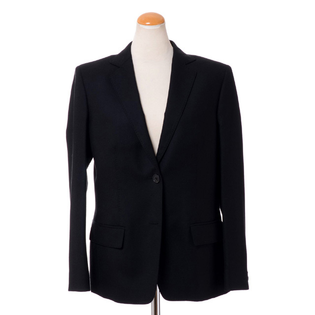 Agnona / テーラードジャケット/36/ウール/BEG/x501ox アニオナ AGNONA テーラードジャケット 羊毛ストレッチ ブラック