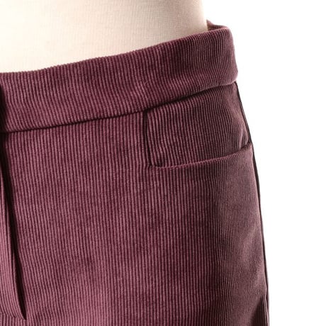 クリスティーナティ Kristina Ti ストレートパンツ コーデュロイ パープル
