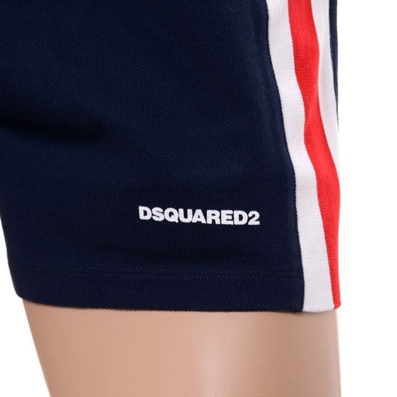 DSQUARED2 ネイビーショートパンツ ディースクエアード Dsquared2 ショートパンツ コットン