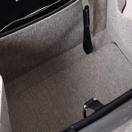 プロエンザスクーラー Proenza Schouler ラージモリストートバッグ キャンバス ホワイトブラック