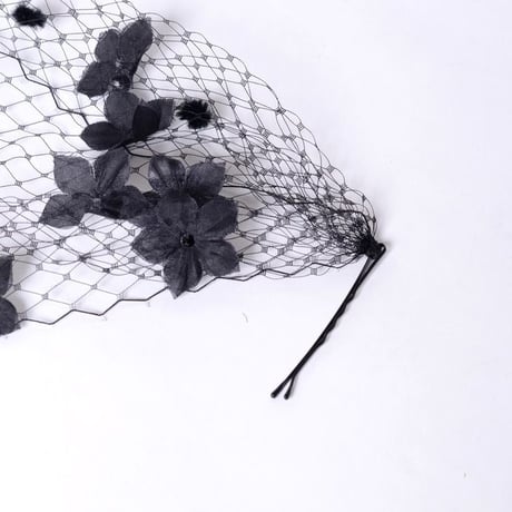 ジョアンナブライトバート Johanna BraitBart チュール使いのヘッドアクセ ミックス ブラック
