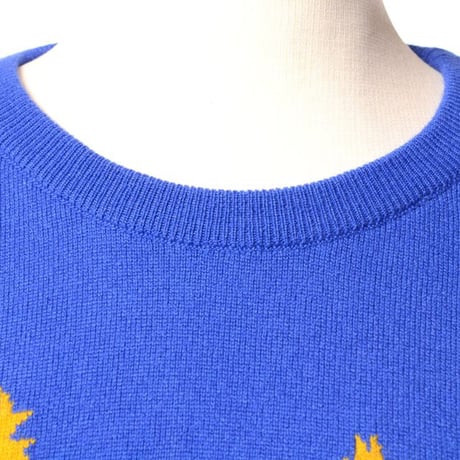 ルシアンペラフィネ Lucien Pellat Finet 丸首セーター カシミヤ ブルー