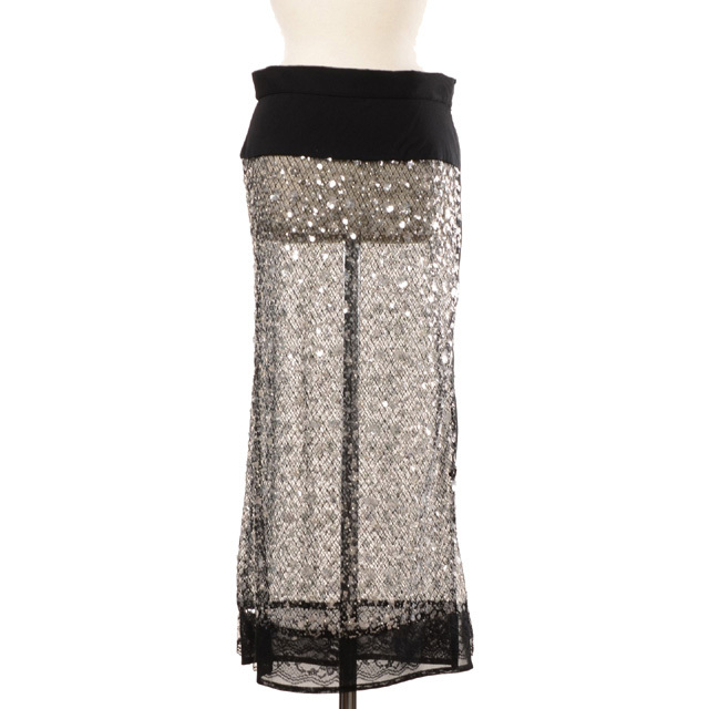 チカ キサダ chika kisada スパンコールスカート ポリエステル