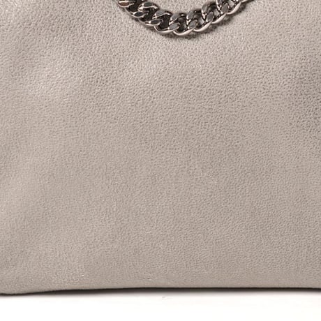 ステラマッカートニー stella mccartney ファラベラタイニートートバッグ シャギーディア ライトグレー