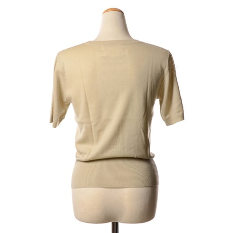 エクストリームカシミヤ extreme cashmere x noor半袖セーター ウールカシミヤ デザート