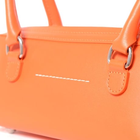 エムエムシックス メゾンマルジェラ MM6 MAISON MARGIELA バウレットバッグミニ 牛革 パパイヤ