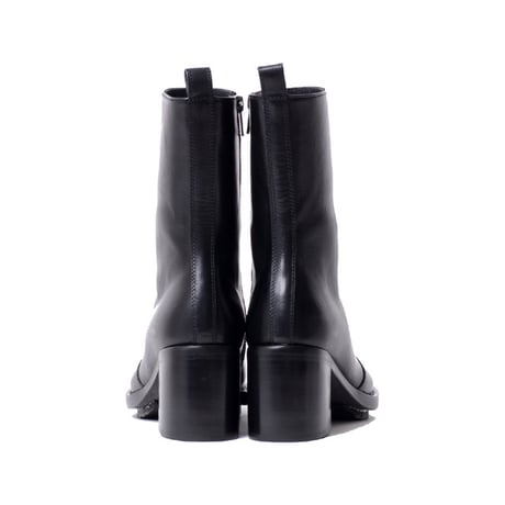 アンドゥムルメステール ann demeulemeester ヒールショートブーツ 牛革 ブラック